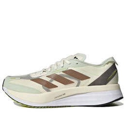 Кроссовки adizero boston 11 шанхайский марафон Adidas, белый id4443 | white/mint green/brown