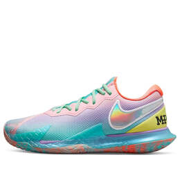 Кроссовки суд зум вапор клетка 4 Nike, розовый dr6253-500 | pink/purple/blue/white/green