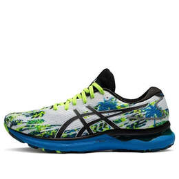 Кроссовки гель нимбус 24 Asics, белый/синий 1011b454-100 | white/blue