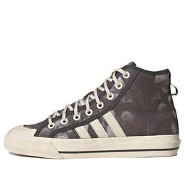 Кроссовки nizza высокие rf Adidas, коричневый gx4586 | brown/white