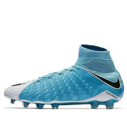 Кроссовки hypervenom phantom 3 df fg Nike, белый 860643-104 | white/blue/black