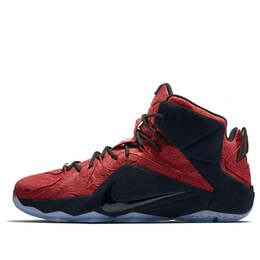 Кроссовки lebron 12 ext Nike, красный 748861-600 | red/red/black/goldyellowgold