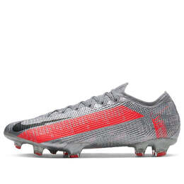 Кроссовки mercurial vapor 13 elite fg Nike, серый aq4176-906 | metallic bomber grey/particle grey/laser crimson/black