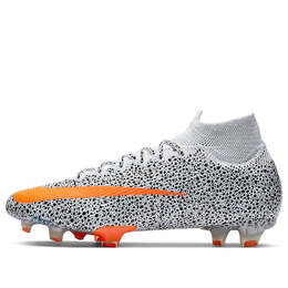Кроссовки cr7 x mercurial superfly 7 elite fg Nike, белый cq4901-180 | white/black/total orange