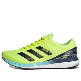 Кроссовки adizero boston 9 Adidas, желтый h68740 | yellow/black/white