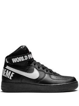 Nike высокие кроссовки Air Force 1 из коллаборации с Supreme, черный 698696010 | черный