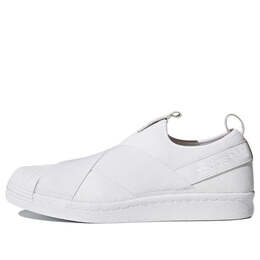 Кроссовки суперзвезда слип-он Adidas, белый bz0111 | white