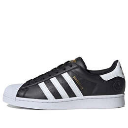 Кроссовки суперзвезда веган Adidas, черный fw2296 | core black/cloud white/gold metallic