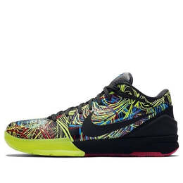 Кроссовки zoom kobe 4 protro Nike, черный cv3469-001 | black-volt-laser fuchsia