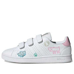 Кроссовки keith haring x neo advancourt base Adidas, белый gx3675 | white/blue/pink