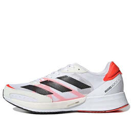 Кроссовки adizero adios 6 Adidas, белый fy4073 | white/black/orange