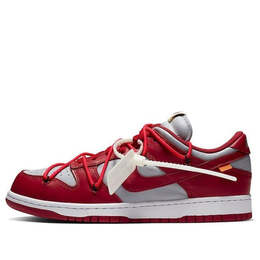 Кроссовки x off white dunk low Nike, красный ct0856-600 | red/white/gray