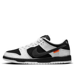 Кроссовки x tightbooth sb dunk low Nike, белый fd2629-100 | white/black-safety orange
