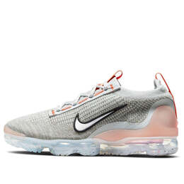 Кроссовки air vapormax 2021 flyknit Nike, серый dh4084-002 | grey/orange