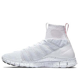 Кроссовки Nike Flyknit Mercurial, белый 805554-100 | white/pure whitegold/red