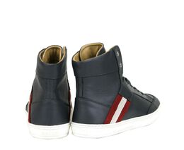 Мужские высокие кроссовки Bally из телячьей кожи, серый 7639915200572 | grey