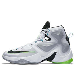 Кроссовки леброн 13 Nike, белый 807219-100 | white/wolf grey/green/black