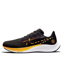 Кроссовки air zoom pegasus 38 Nike, черный dm7602-001 | black/white/orange/university gold
