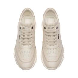 Мужские кроссовки Bally Brinkley 6239585 пыльно-белые из телячьей кожи, белый 7309600096316 | white