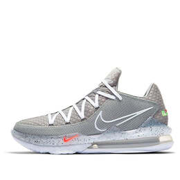 Кроссовки lebron 17 низкие Nike, серый cd5007-004 | particle grey/white/light smoke grey/black