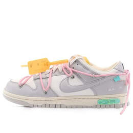 Кроссовки x off white dunk low Nike, серый dm1602-109 | gray/white