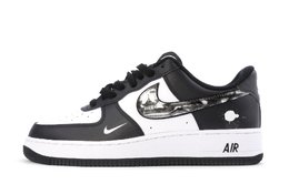 Кастомизированные кроссовки Nike Air Force 1 Skateboarding Shoes Men, черный/белый dv0788-001(team48-山水人间) | black/white