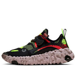 Кроссовки ispa overreact flyknit Nike, черный cd9664-001 | black/hyper crimson/volt/stone mauve