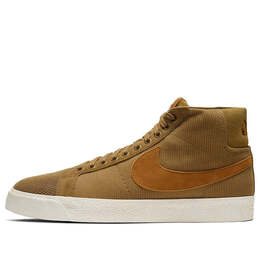 Кроссовки oski x blazer mid sb Nike, коричневый cd2569-200 | brown