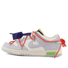Кроссовки x off white dunk low Nike, серый dm1602-126 | gray/white