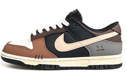 Мужские кроссовки для скейтбординга Nike Dunk Low, Dark Brown dv0831-002(team104-陨石拿铁) | dark brown
