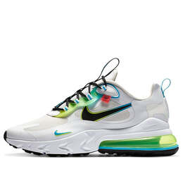 Кроссовки air max 270 react Nike, белый ck6457-100 | white/black/blue fury/volt/flash crimson