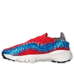 Кроссовки air footscape плетеные motion красные Nike, красный 417725-601 | red/blue/white