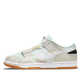 Кроссовки dunk low scrap Nike, белый db0500-100 | white/cream/green