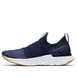 Кроссовки react phantom run flyknit 2 Nike, белый cj0277-401 | white/blue