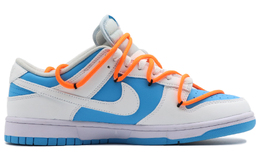 Кроссовки Nike Dunk Skateboard Shoes Men Low-Top White Blue/Orange dv0831-001(team57-男款指引)