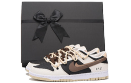 Кроссовки Nike Dunk Skateboard Shoes Men Low-Top Black dv0831-003(team59-男款反转棕 sbox)