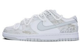Мужские кроссовки для скейтбординга Nike Dunk, Light Gray dv0831-101 (team176-灰白龙年) | light gray