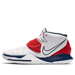 Кроссовки kyrie 6 эп. Nike, белый bq4631-102 | white/university red/midnight navy