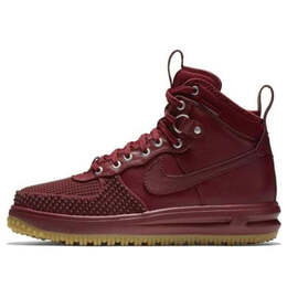 Кроссовки lunar force 1 duckboot Nike, красный 805899-600 | team red/team red-gum light brown