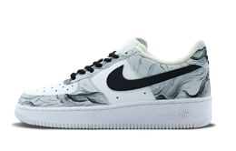 Мужские кроссовки для скейтбординга Nike Air Force 1, White cw2288-111(team147-男款水墨) | white