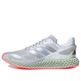 Кроссовки 4d run 1.0 Adidas, белый fv6960 | white/silver/green/orange