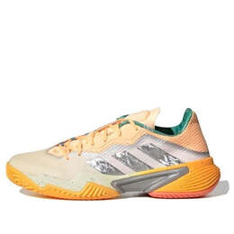 Кроссовки баррикада Adidas, белый hq8416 | white tint/taupe metallic/acid orange