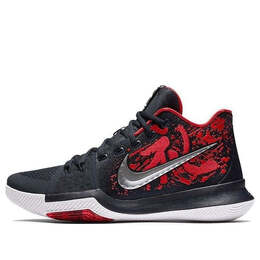 Кроссовки kyrie 3 ep actual combat красные Nike, черный 852396-900 | black/red