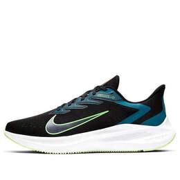 Кроссовки zoom winflo 7 Nike, черный cj0291-004 | black/vapor green/valerian blue
