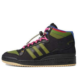 Кроссовки hebru brantley x forum mid rt Adidas, серый gz4396 | dark gray/green/black/blue