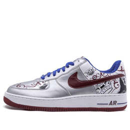 Кроссовки air force 1 премиум Nike, золотой 313985-061 | golden silver/red/royal /white