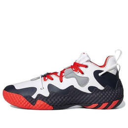 Кроссовки Harden Vol. 6 Adidas, белый gv9081 | cloud white/vivid red/legend ink