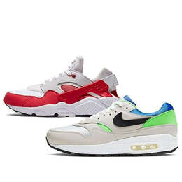 Кроссовки air max 1 x air huarache run Nike, зеленый ar9863-900 | whitegreen/whitered