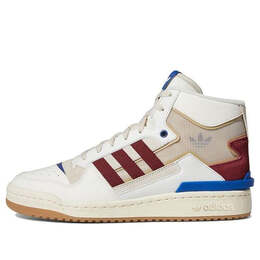 Кроссовки оригиналы форум экспонат середина 2 Adidas, белый gx4120 | cloud white / collegiate burgundy / bliss