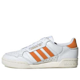 Кроссовки континентальные 80 полосок Adidas, белый gz6267 | white/orange